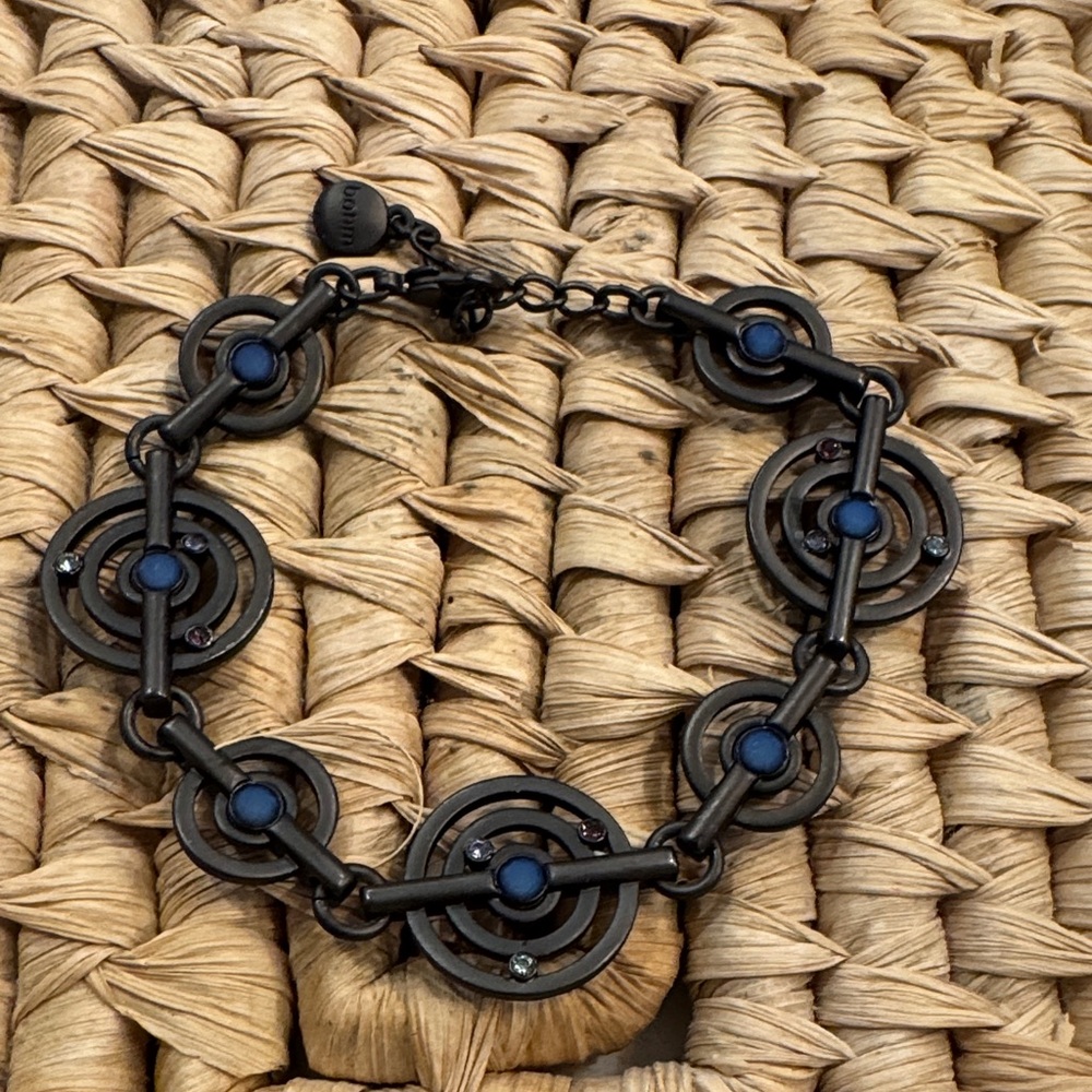 BohmParis Black and Blue Geometric Bracelet